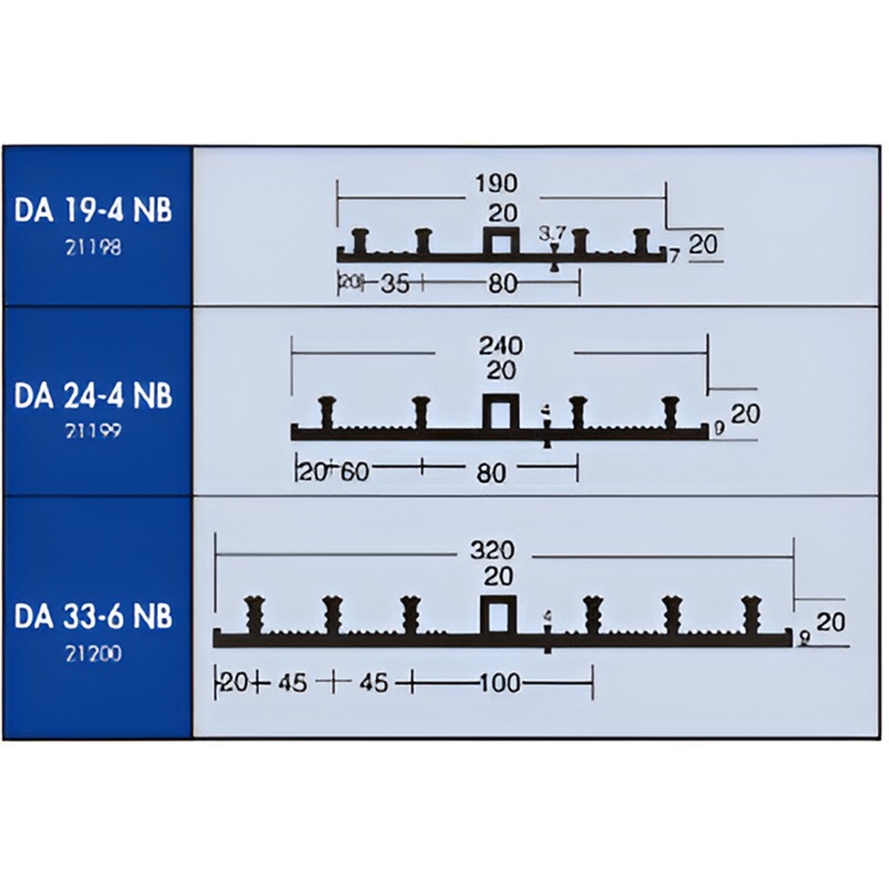 YEW AIK DA-NB Externally Placed Profiles – Expansion Joint
