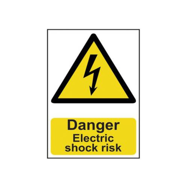 Danger Electric Shock Risk – PVC (200 x 300mm)