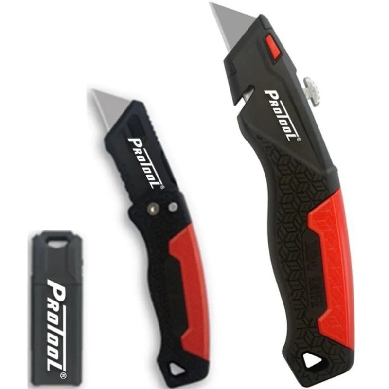 PROTOOL 27PC UTILITY FOLDING KNIFE / 25 BLADE SET