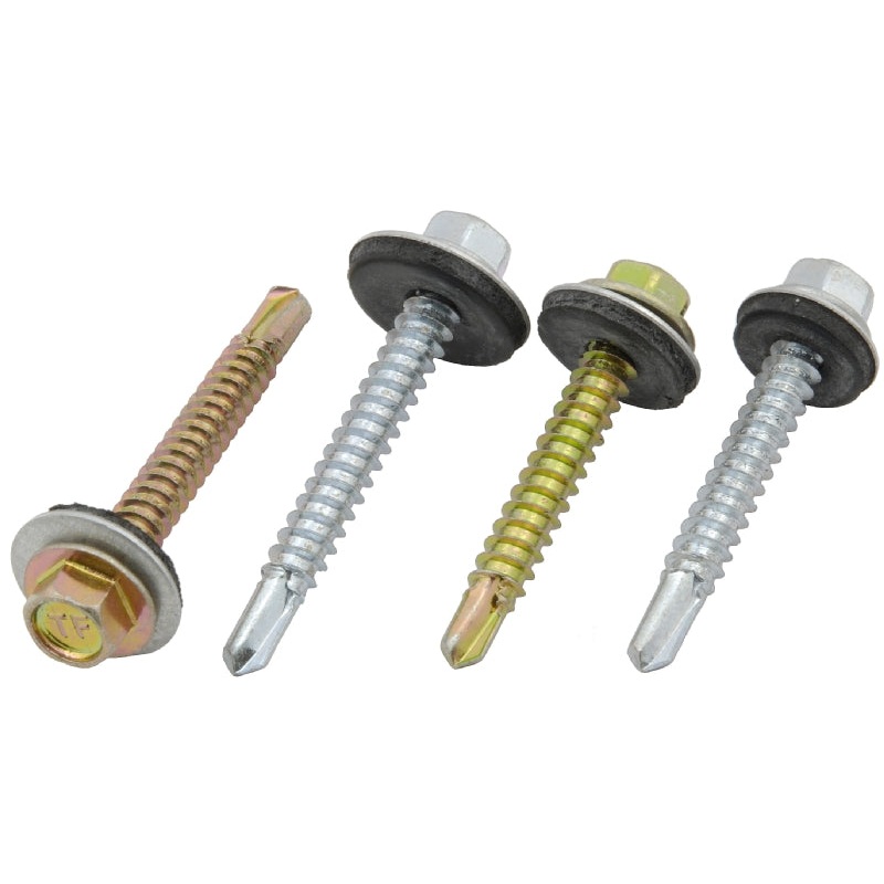 5.5X32MM HEX SELF DRILL SCREW 2 POINT WASHER 100S