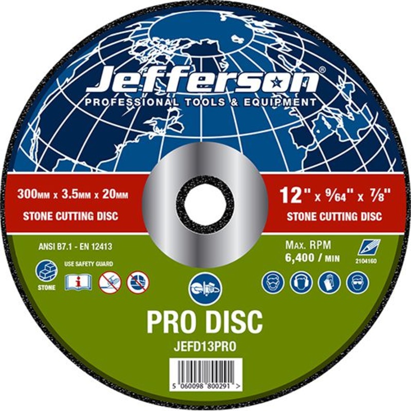 JEFFERSON 12 STONE CUTTING ABRASIVE DISCS