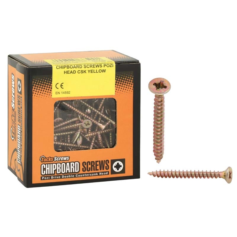 M4.5X60 YELLOW POZI CHIPBOARD SCREW 200BOX FT