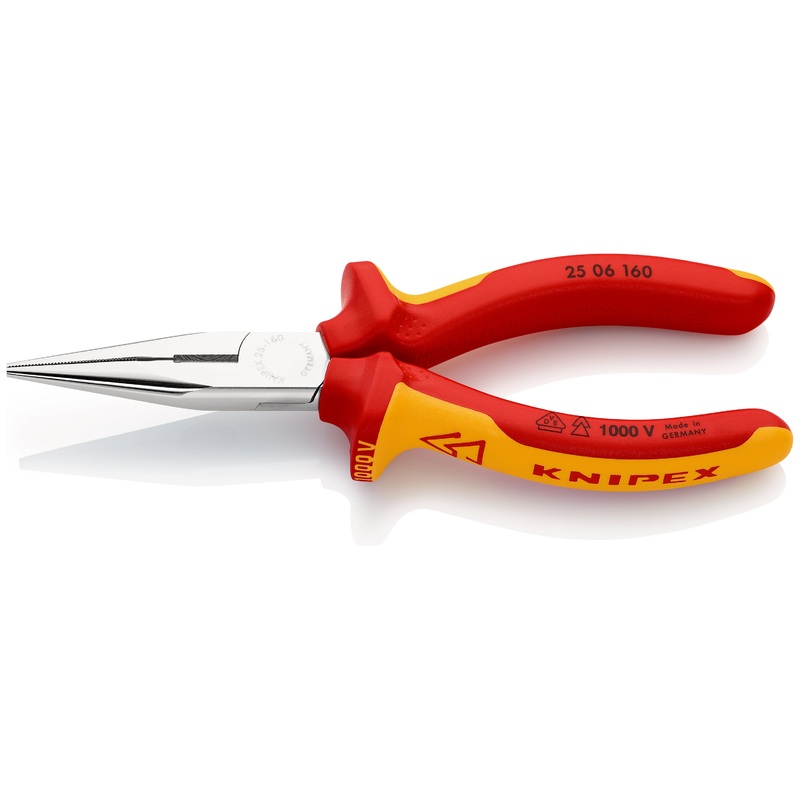 Knipex Cutting Snipe Nose Side Pliers 160mm  – 25 06 160