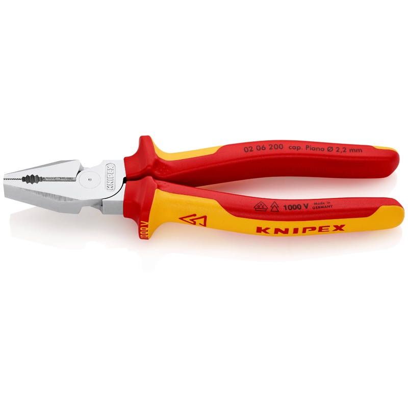 Knipex High Leverage Combination Pliers 1000V-insulated 200mm – 02 06 200