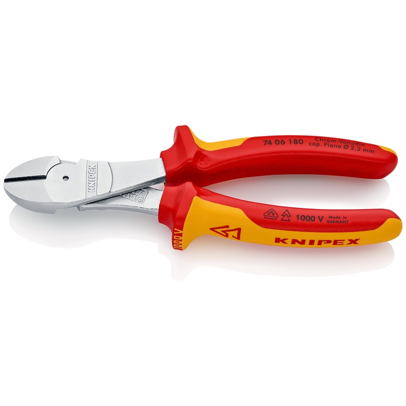 Knipex High Leverage Diagonal Cutter 180mm – 74 06 180