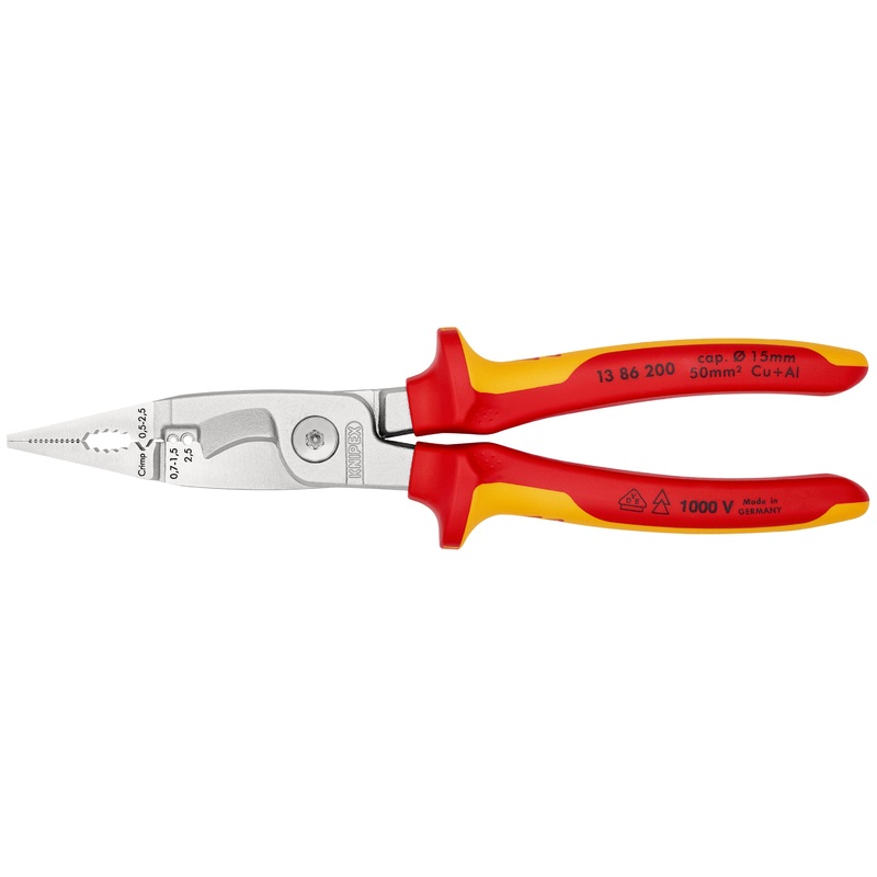 Pliers for Electrical Installation 1000V-insulated 200mm – 13 86 200