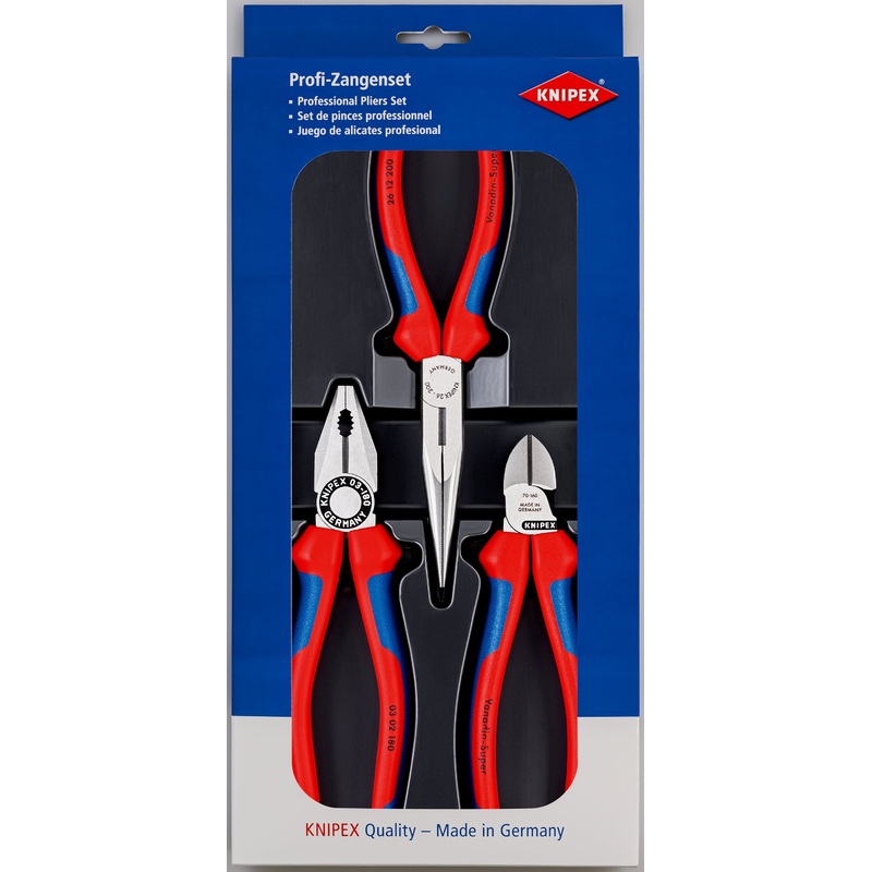 Snipe Nose Side 3 Piece Cutting Pliers Set – 00 20 11