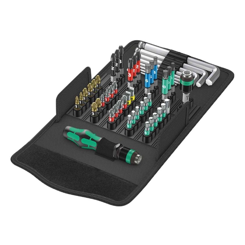 Wera 05057460001 Kraftform Kompakt 100 52 Piece Screwdriving Service Kit
