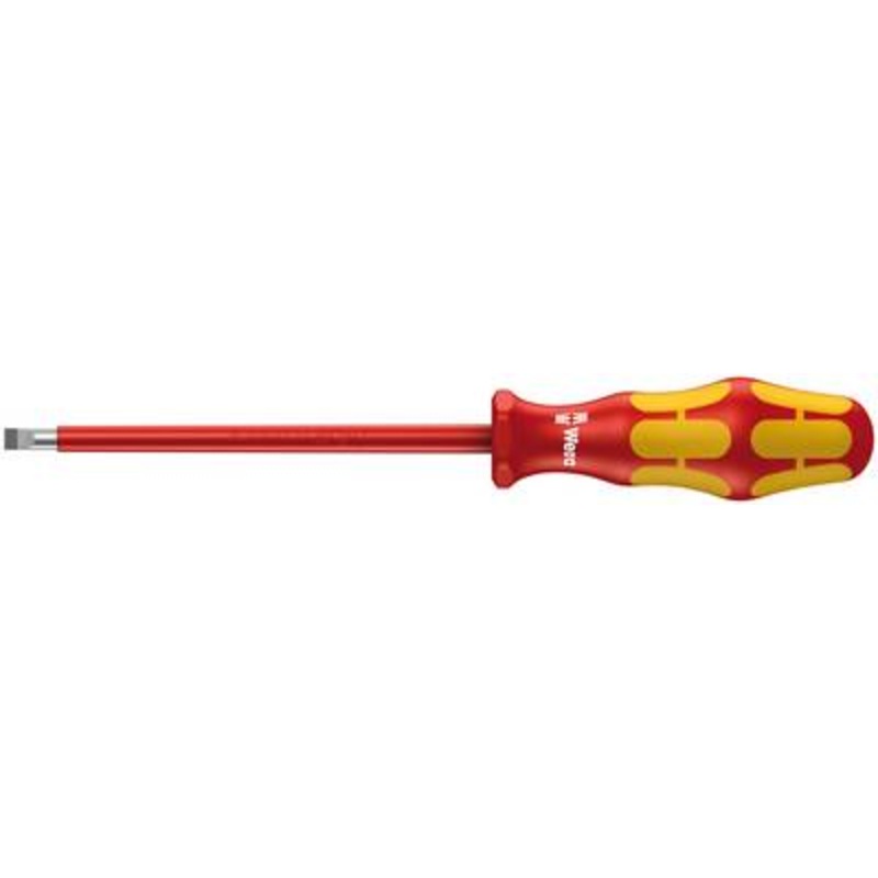 Wera Kraftform Plus 160i VDE Insulated Screwdriver for Slotted Screws 0.5 x 3 x 100 mm