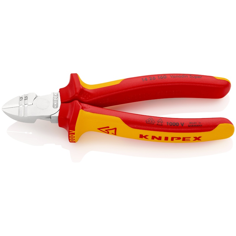 Knipex Diagonal Insulation/Wire Stripper 1000V-insulated 160mm – 14 26 160