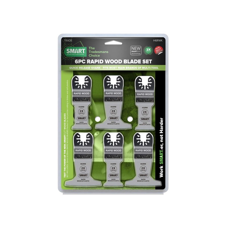 Smart Rapid Wood Blades – 6 Pc Set 3 x 32RW 3 x 63RW – H6RWK