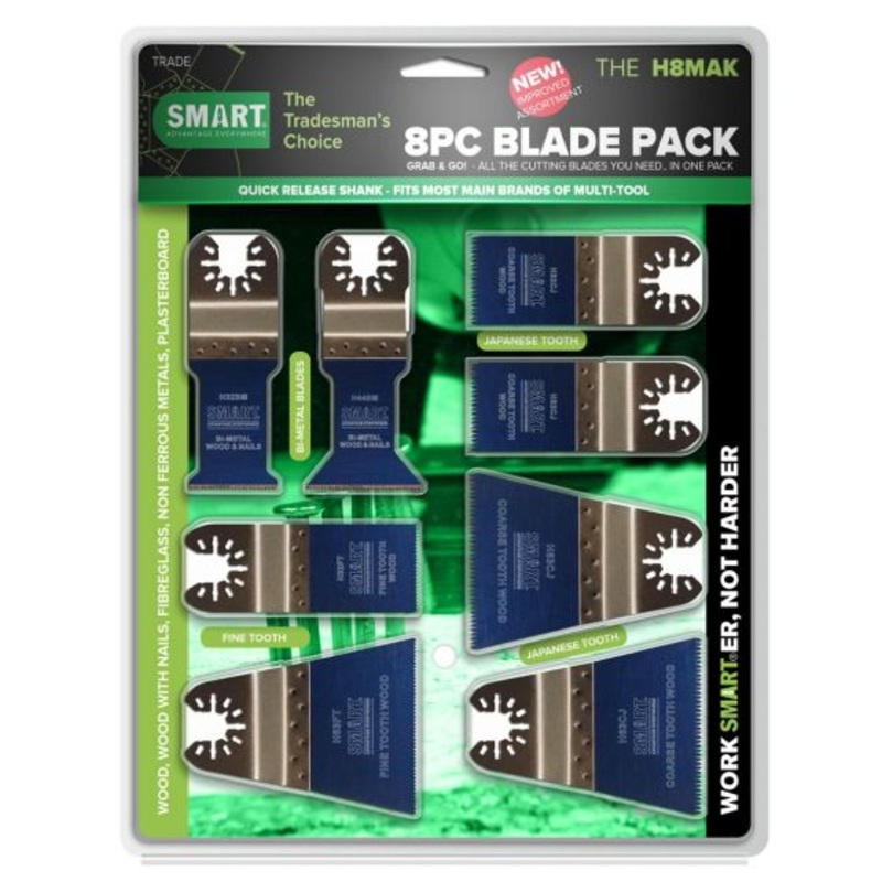 Smart Trade 8 Piece Multi-tool Accessory Kit – H8MAK