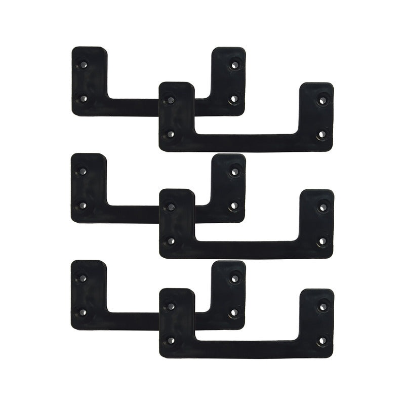 StealthMounts Cleat n’feet Mounting Cleats (Pack of 6) – Black