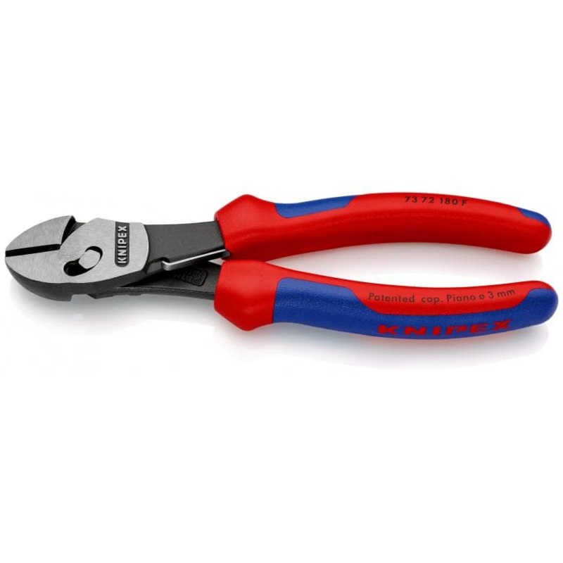 KNIPEX TwinForce High Performance Diagonal Cutters With Opening Spring – 73 72 180 F