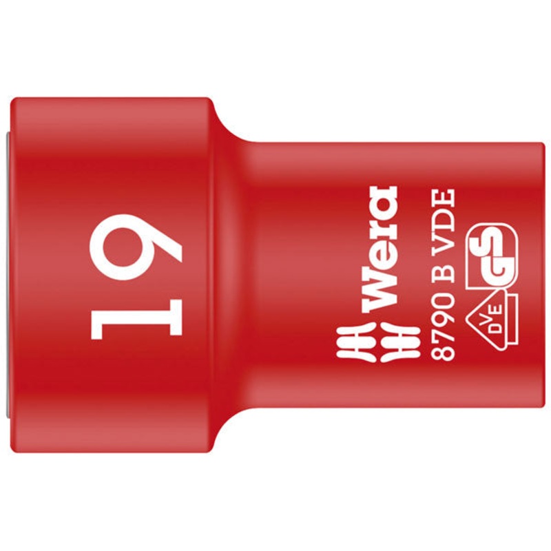 Wera Tools 8790 B VDE SOCKET 3/8 DRIVE 19.0/46 ZYKLOP