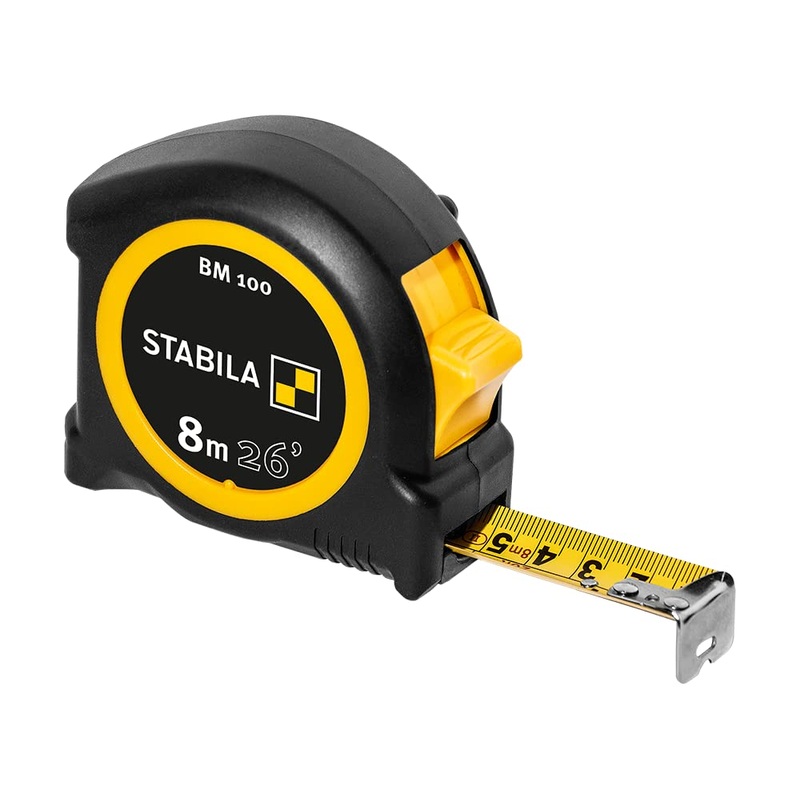 Stabila Pocket tape BM 100, 8m cm+inch