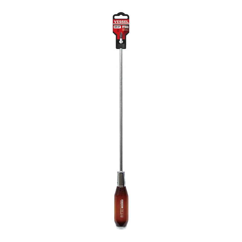 Vessel Real Wood Handle Tang-Thru Screwdriver No.100 + 2×300