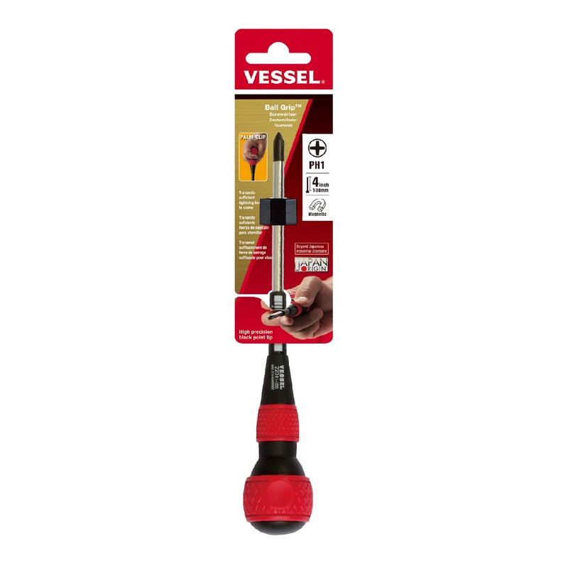 Vessel Ball Grip Screwdriver No.220 + 1×100