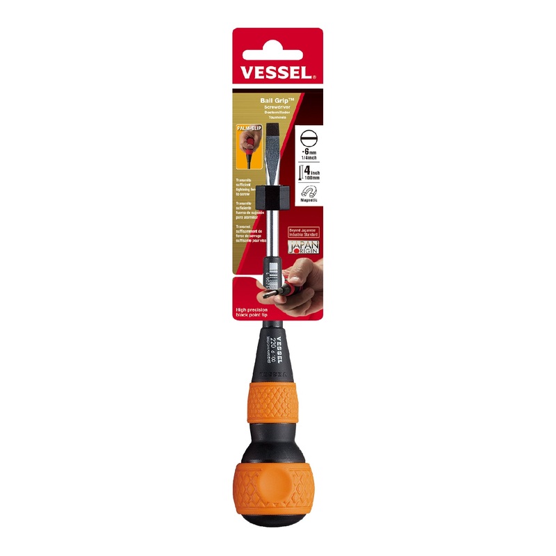 Vessel Ball Grip Screwdriver No.220 – 6×100