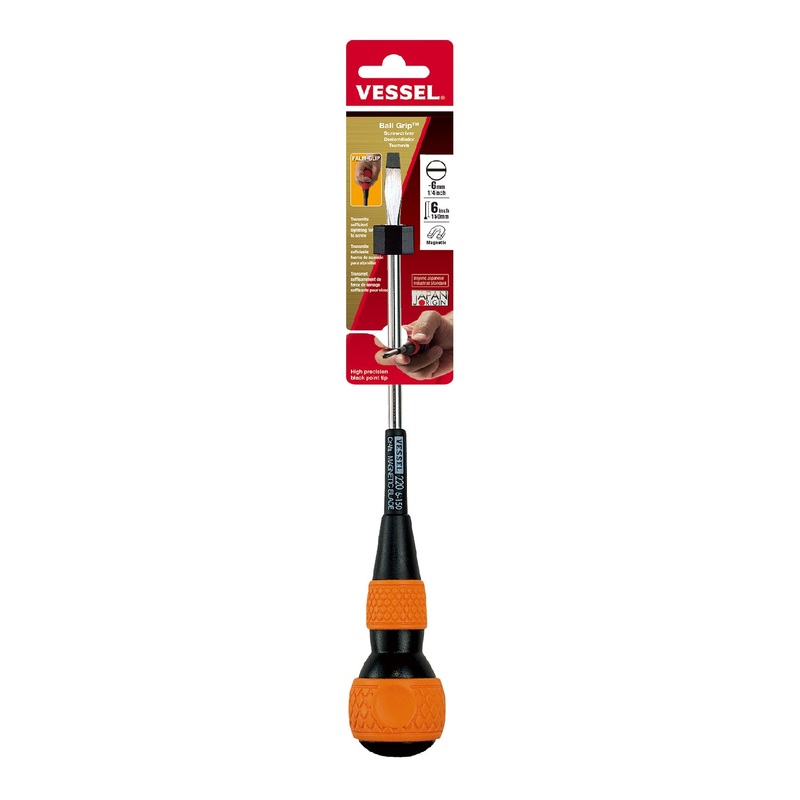 Vessel Ball Grip Screwdriver No.220 – 6×150