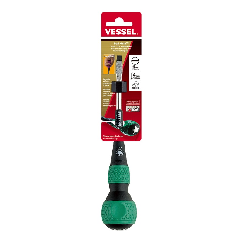 Vessel Ball Grip Tang-Thru Screwdriver No.230 – 6×100