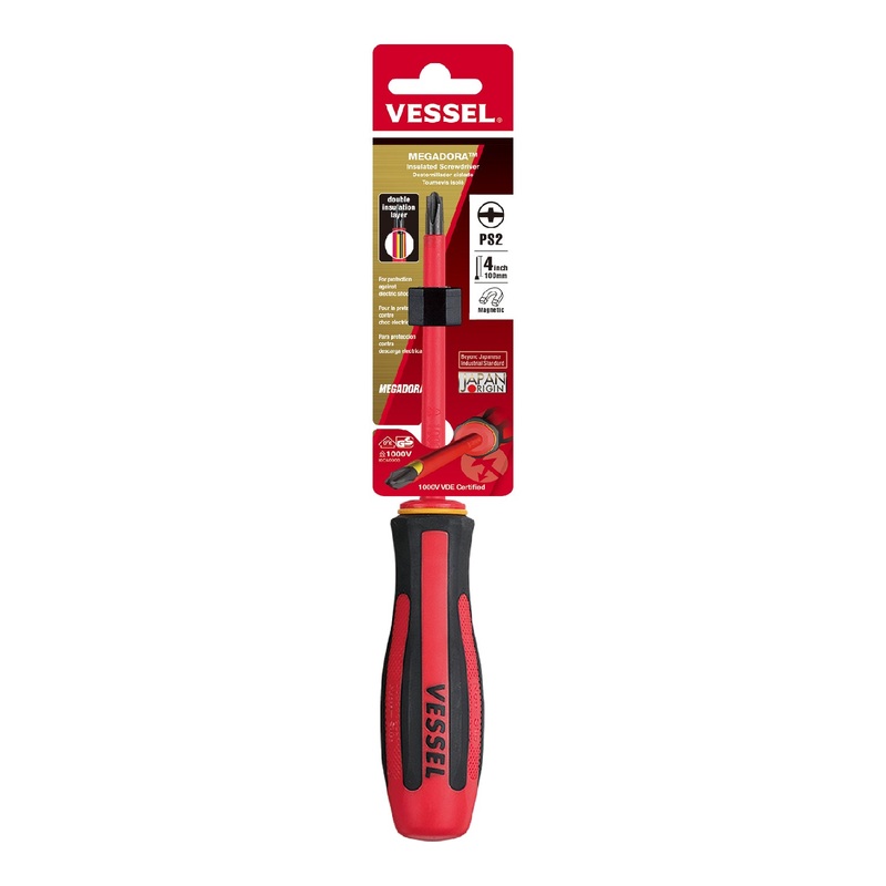 Vessel Megadora Insulated Screwdriver No.960PS + 2×100