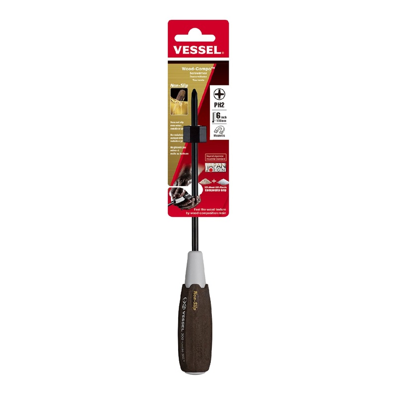 Vessel Wood-Compo Screwdriver No.300 + 2×150