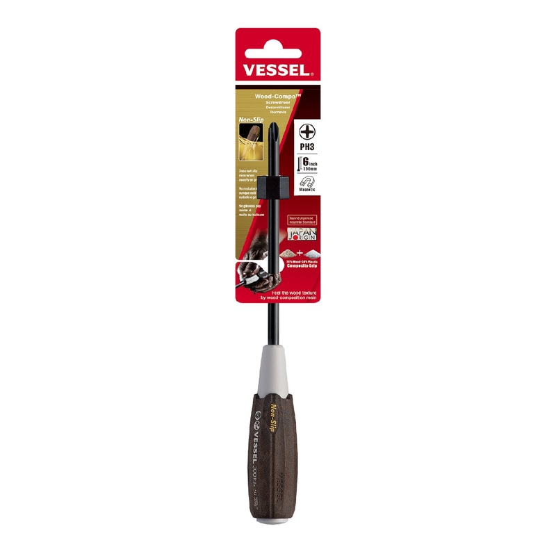 Vessel Wood-Compo Screwdriver No.300 + 3×150