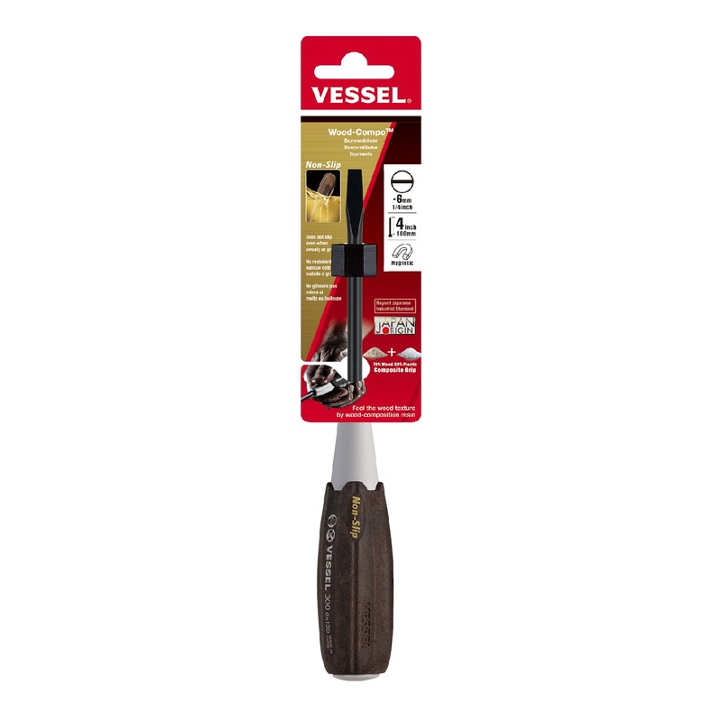 Vessel Wood-Compo Screwdriver No.300 -6×100