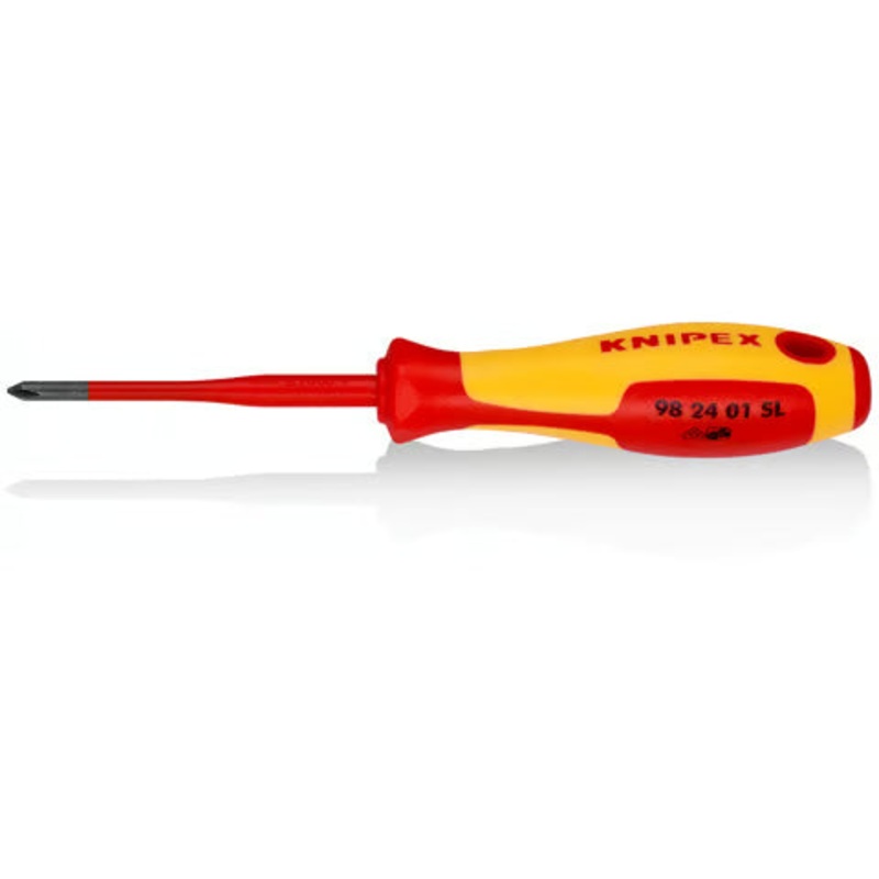 Knipex Screwdriver (Slim) for cross-recessed screws Phillips – 98 24 01 SL