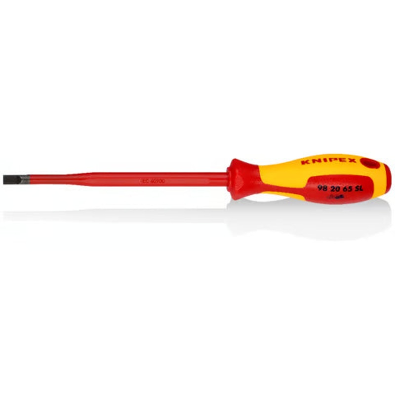 Knipex Screwdriver (Slim) for slotted screws – 98 20 65 SL
