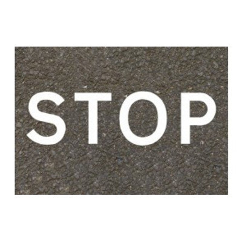 Thermoplastic Stop Sign (1.2m Letters)