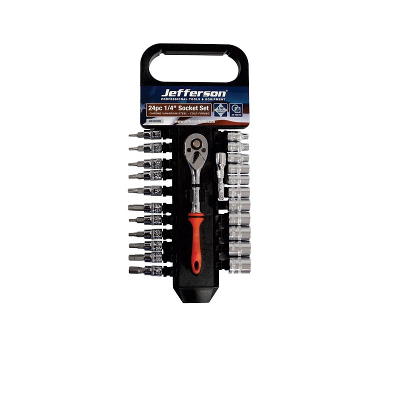 Jefferson 24 Piece 1/4 Socket Set