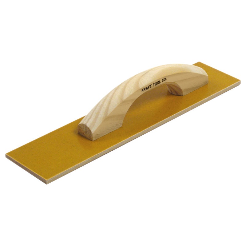 Kraft 16 x 3-1/2 Square End Laminated Canvas-Resin Hand Float with Wood Handle CF505