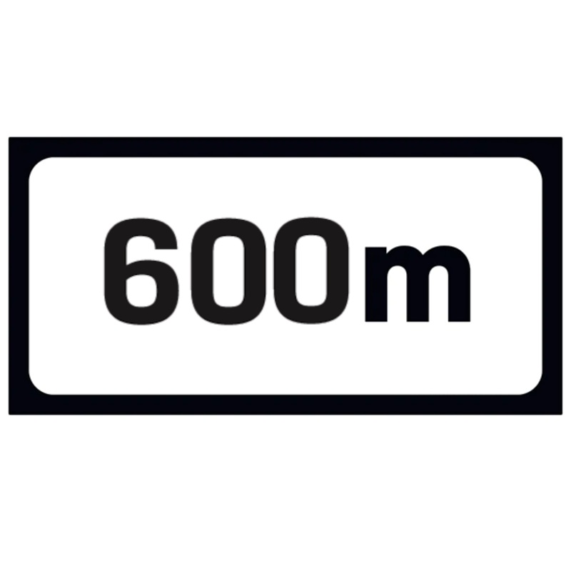 P 001 Supplementary Plate – Distance 600m