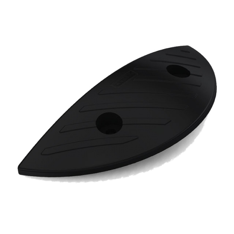 Black Speed Bump/Ramp End Cap 45x500x200mm