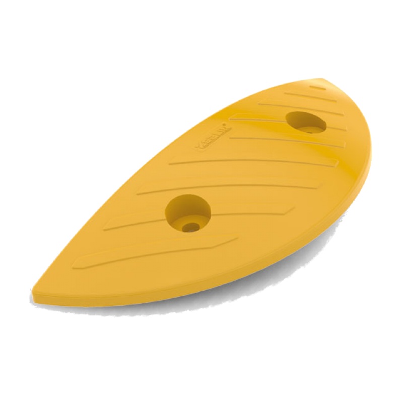 Yellow Speed Bump/Ramp End Cap 45x500x200mm