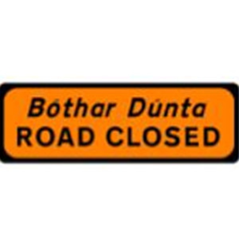 ROAD SIGN ROAD CLOSED 600 X 600