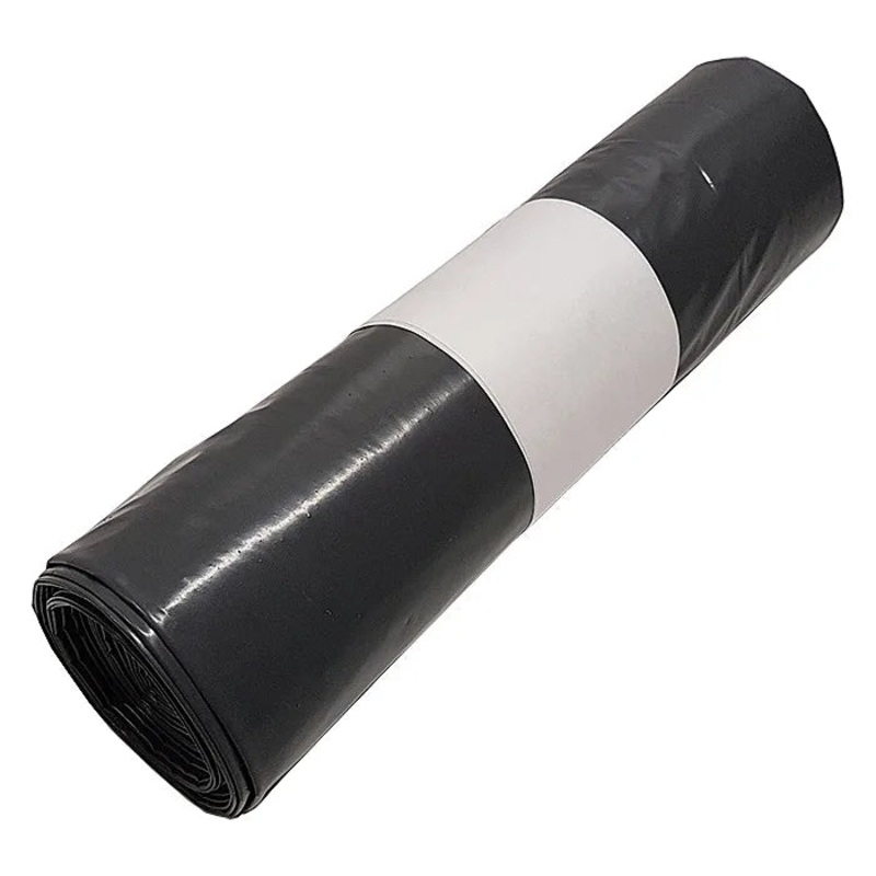 Heavy Duty 26 x 44 Builders Black Plastic Refuse Bags (Roll of 25 Bags)