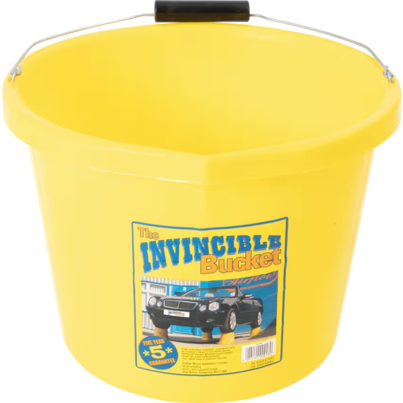 Invincible Heavy-Duty Yellow Bucket