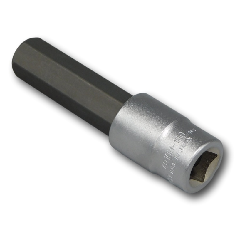 17 mm Hex Socket 1/2 Drive, Long 100 mm
