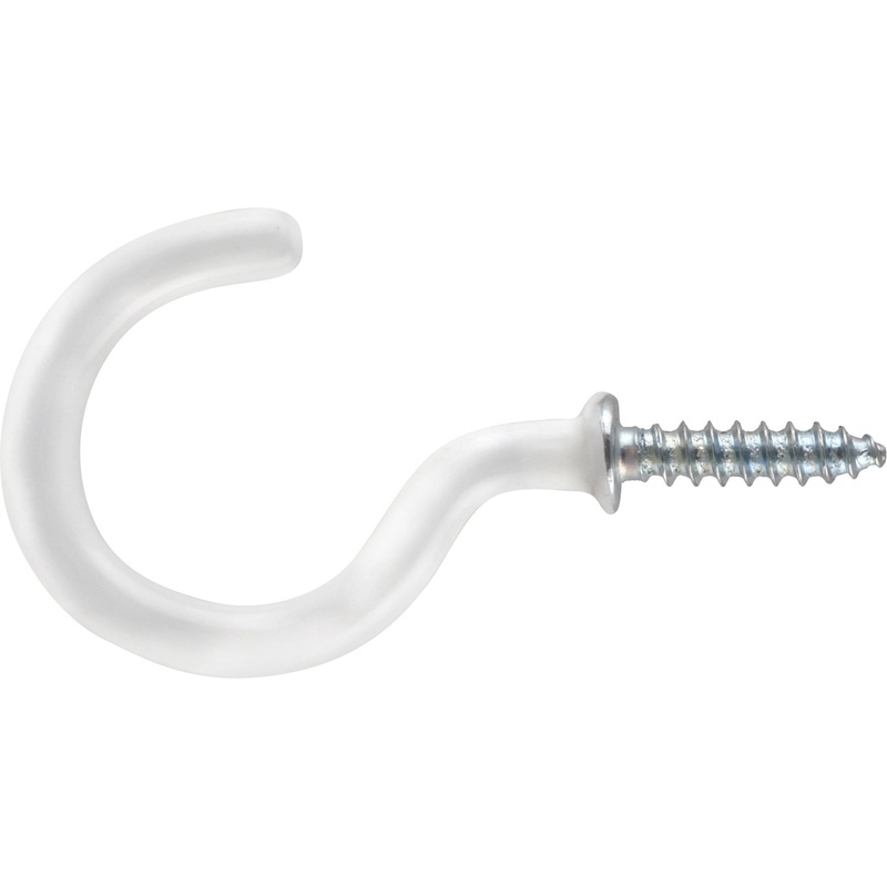Cup Hook Round PVC|25mm 4 Pack|38mm 4 Pack|50mm 2 Pack