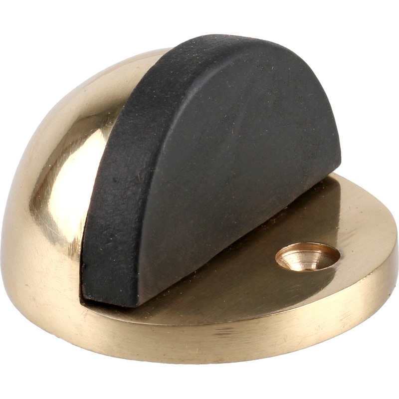 Door Stopper Solid Brass Round