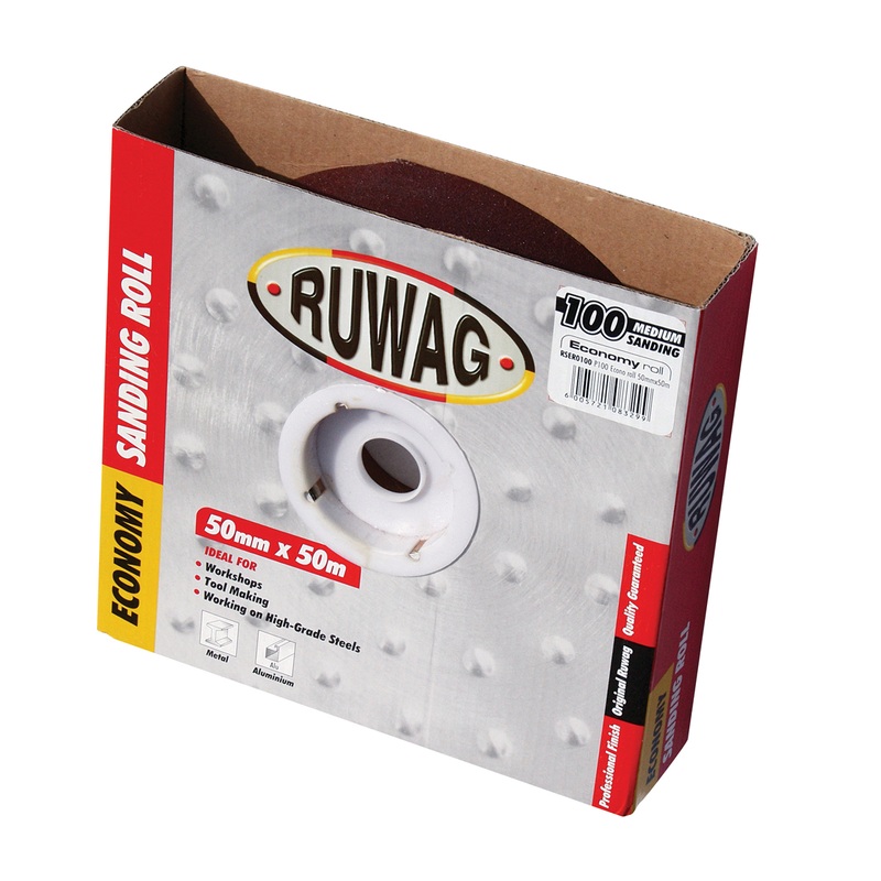 Economy Sanding Rolls|50mm X 50m P100|50mm X 50m P120|50mm X 50m P150|50mm X 50m P40|50mm X 50m P60|50mm X 50m P80