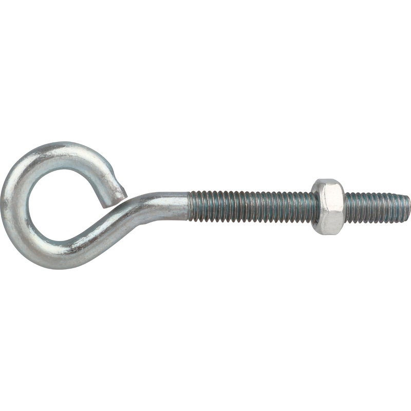 Eye Bolt & Nut|5.0X75mm 2 Pack|6.0X75mm 2 Pack|6.0x100mm 2 Pack|6.0x150mm 2 Pack|8.0x75mm 2 Pack|8.0x100mm 2 Pack|8.0x125mm 2 Pack|8.0x150mm 2 Pack|10.0x100mm 1 Pack|10.0x150mm 1 Pack|10.0x200mm 1 Pack|12.0x150mm 1 Pack|12.0x200mm 1 Pack