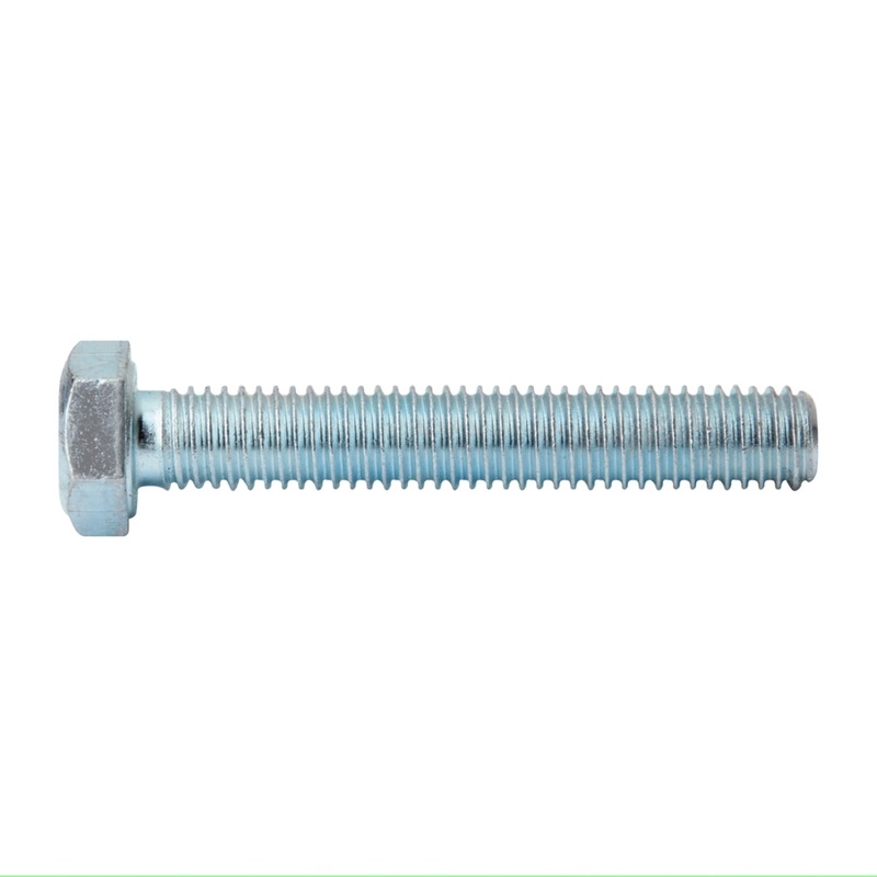 Mild Steel Set Screw & Nut Zinc Plated (50 Pack & 100 Pack)