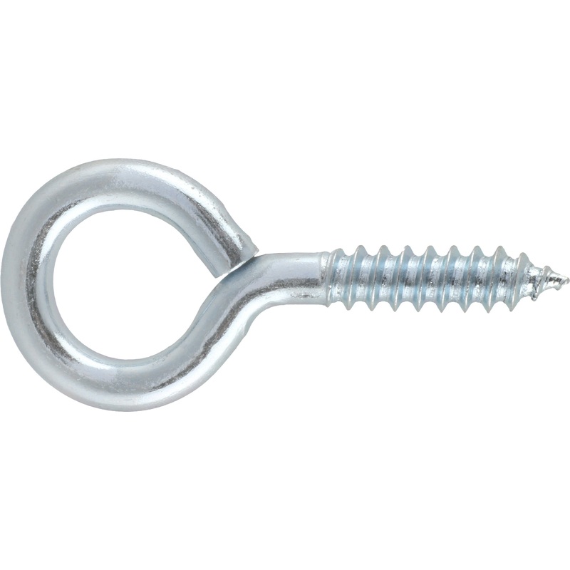 Screw Eye Zinc Plated|15mm 10 Pack|25mm 10 Pack|35mm 5 Pack|45mm 5 Pack|50mm 5 Pack|85mm 2 Pack|100mm 2 Pack