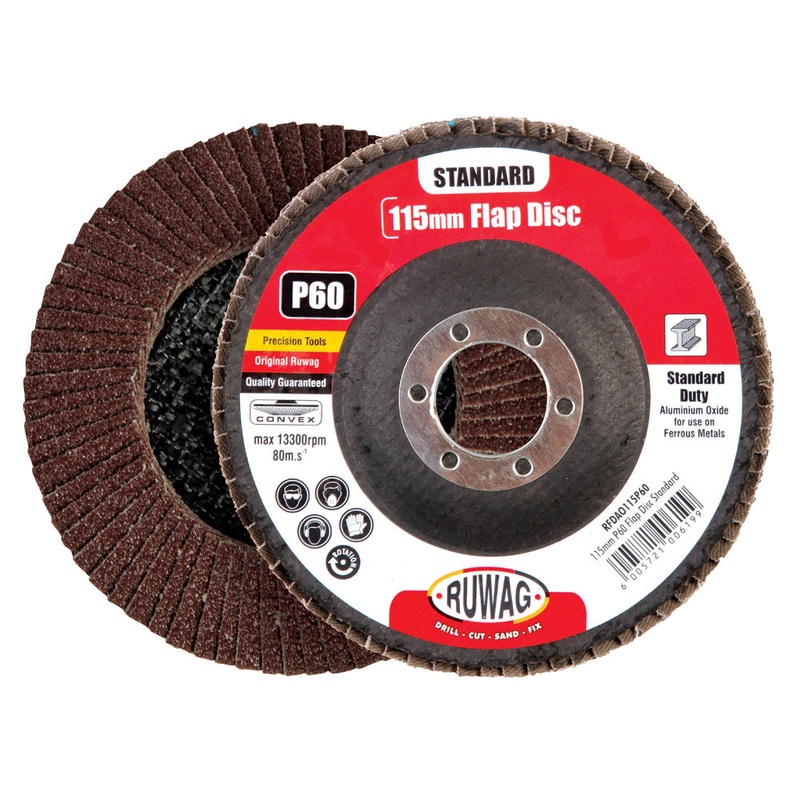 Standard Zirconium Flap Discs|115mm P120 10 Pack|115mm P40 10 Pack|115mm P60 10 Pack|115mm P80 10 Pack|180mm P120 5 Pack|180mm P40 5 Pack|180mm P60 5 Pack|180mm P80 5 Pack