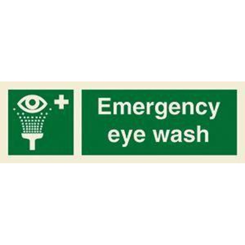 Marine Safety Sign: Emergency Eye Wash