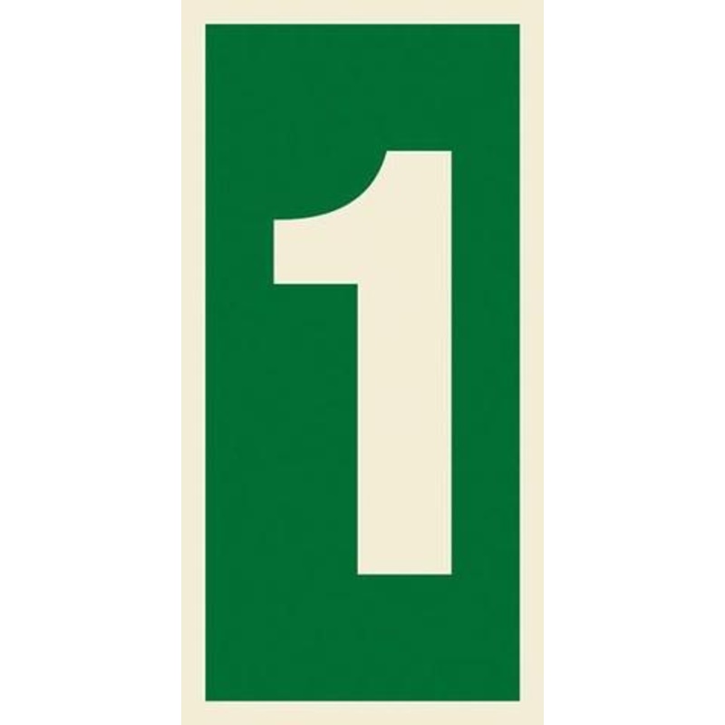 Marine Safety Sign, IMO Life Saving App. Symbol: Number 1